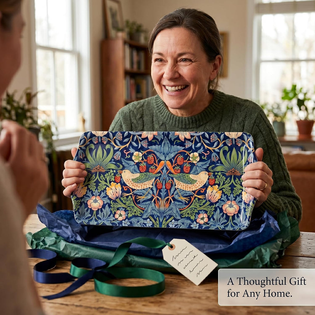 Pimpernel Morris & Co Strawberry Thief Blue Sandwich Tray