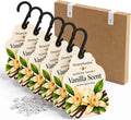 Vanilla Scented Sachets for Drawers & Closets, 6 Pack Hanging Fragrance Sachets with EVA Beads for Wardrobe, Car, Shoe Cabinet and Bathroom, 0.35 oz Each