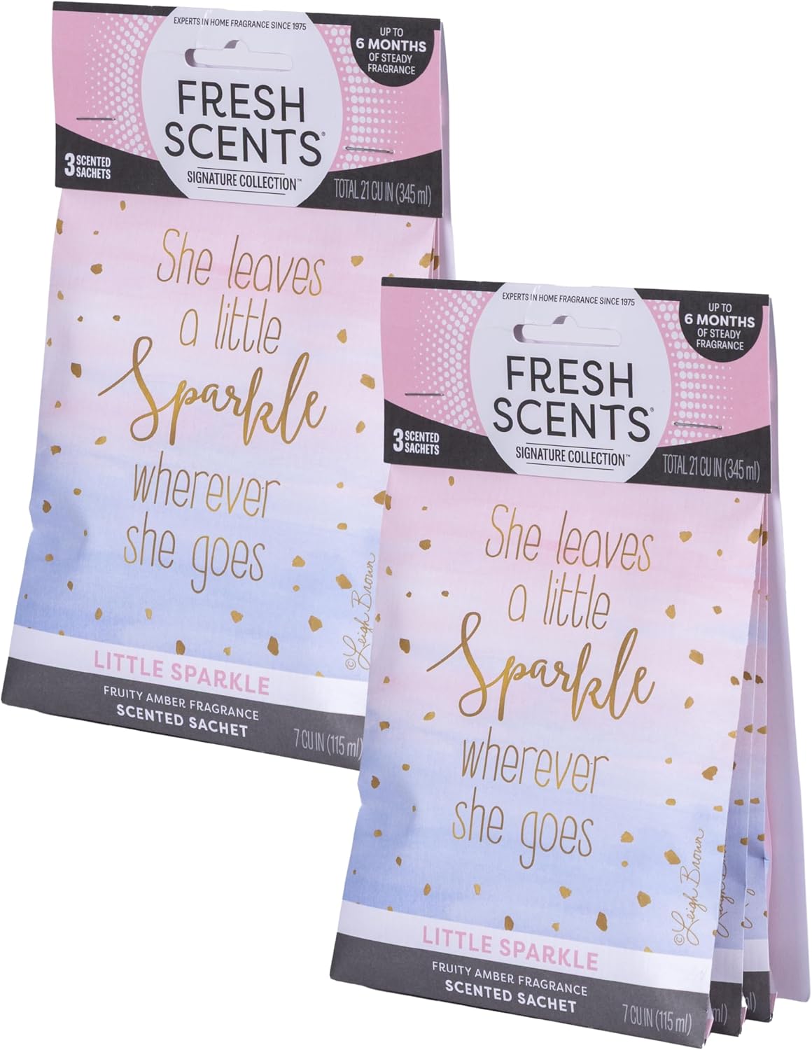 Fresh Scents A Little Sparkle Scented Sachets 6 Pack