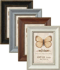 4x6 Picture Frames Assorted, 4 Pack, Rustic Style, Wall & Tabletop
