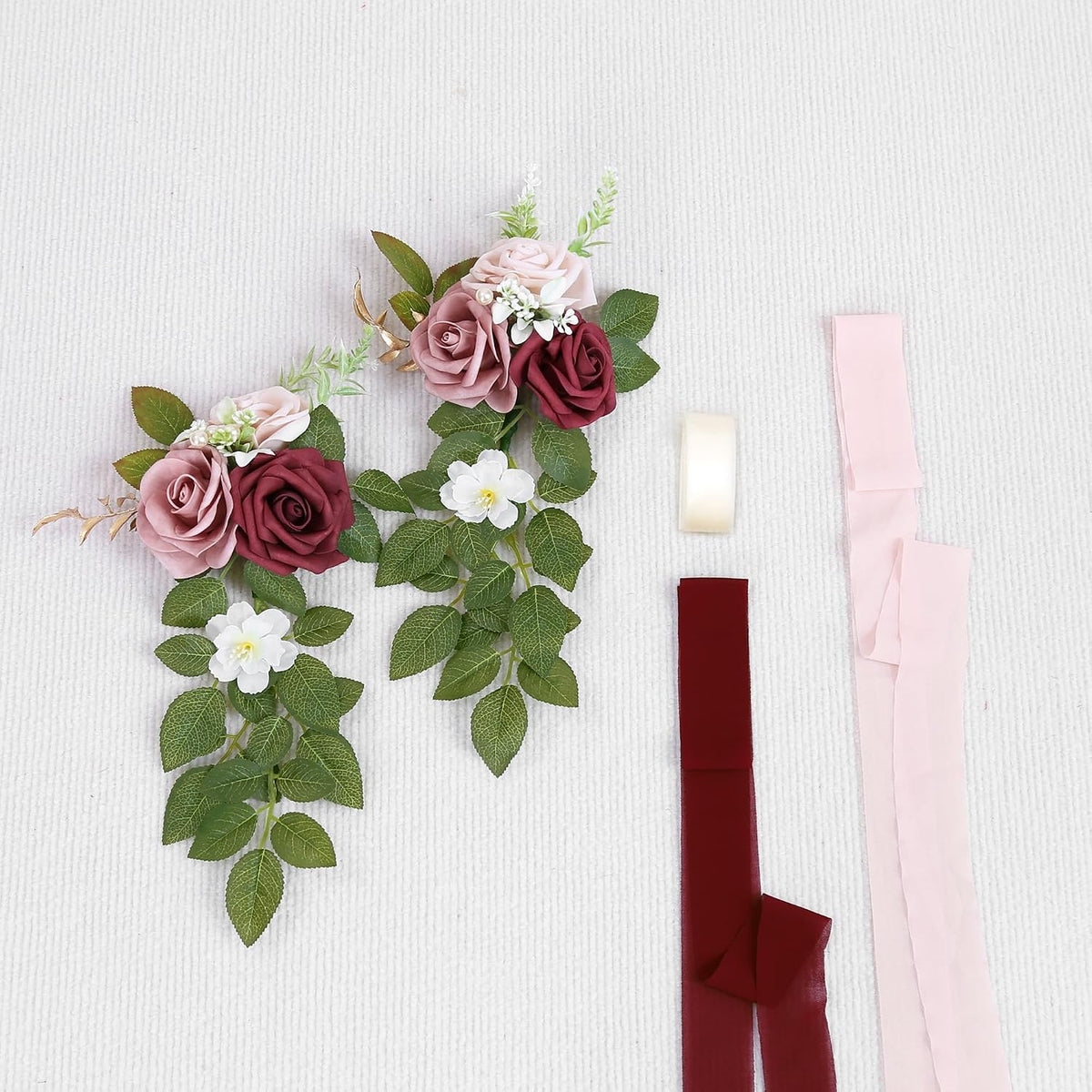 10 Burgundy Wedding Aisle Decorations