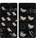 26-Pocket Hanging Closet Organizer for Socks and Underwear, Black