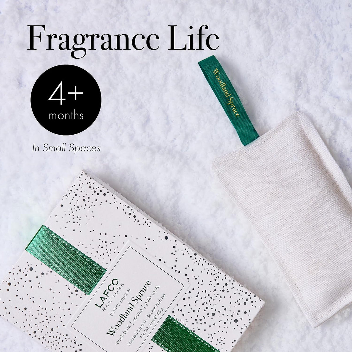 LAFCO New York Holiday Scented Linen Sachet, Woodland Spruce