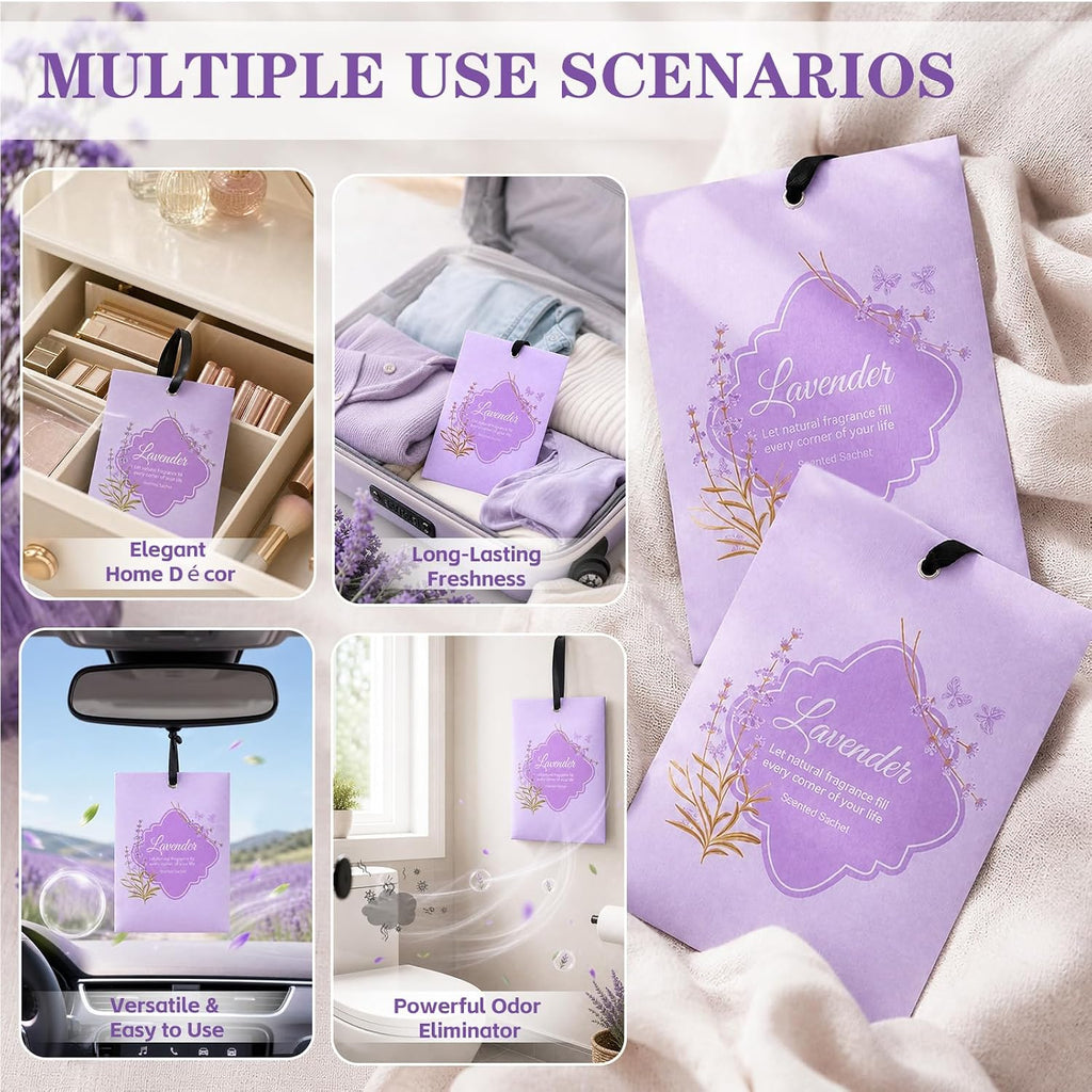 18 Pack Lavender Scented Sachets, Long‑Lasting Fragrance Sachet Bags