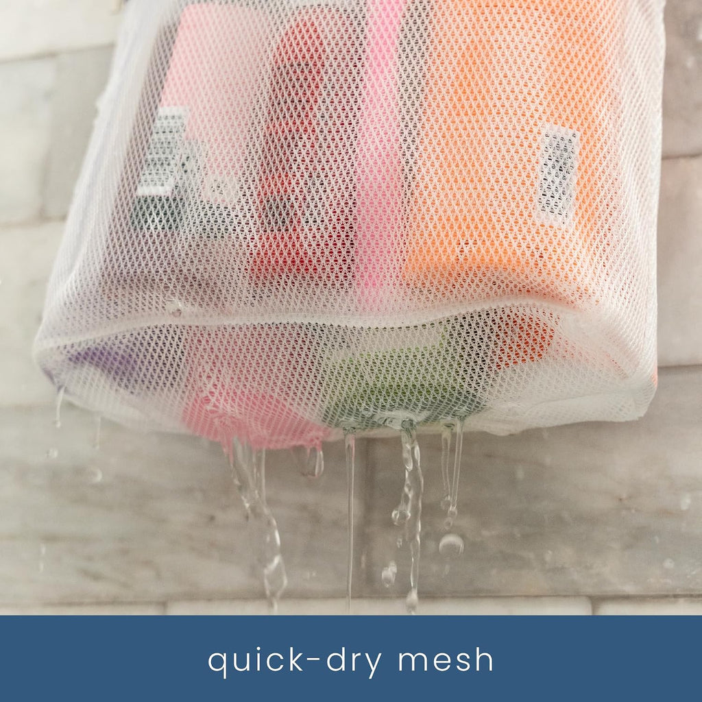 S&T INC. Mesh Shower Caddy, 10" x 10", Purple