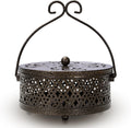 MyLifeUNIT Mosquito Coil Holder, Retro Portable Mosquito Incense Burner for Home and Camping (Bronze)