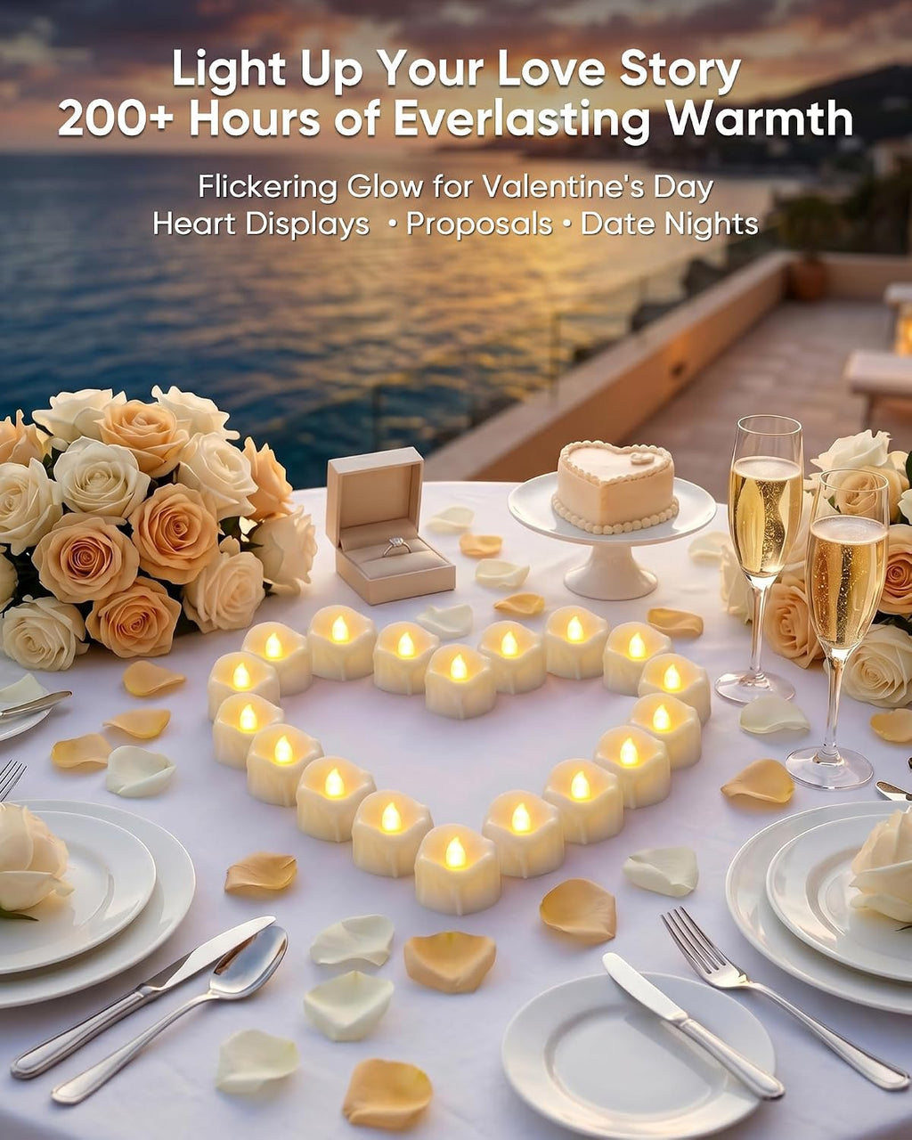 Homemory 12Pack Dripping Flameless LED Tea Lights,1.58"x 1.2",White Body