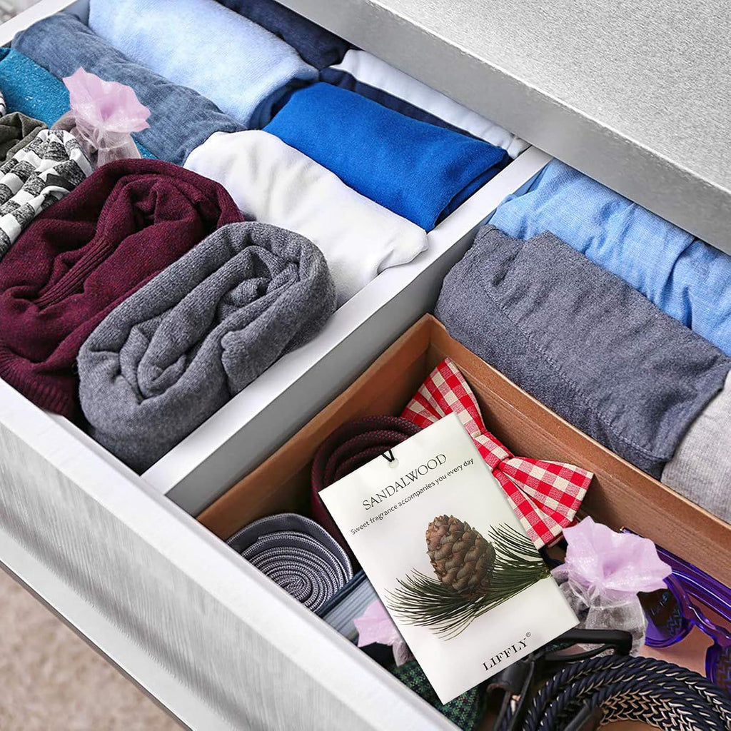 14 Packs Scented Sachets Bags fit Drawers and Closets 14 Scent Gift Box