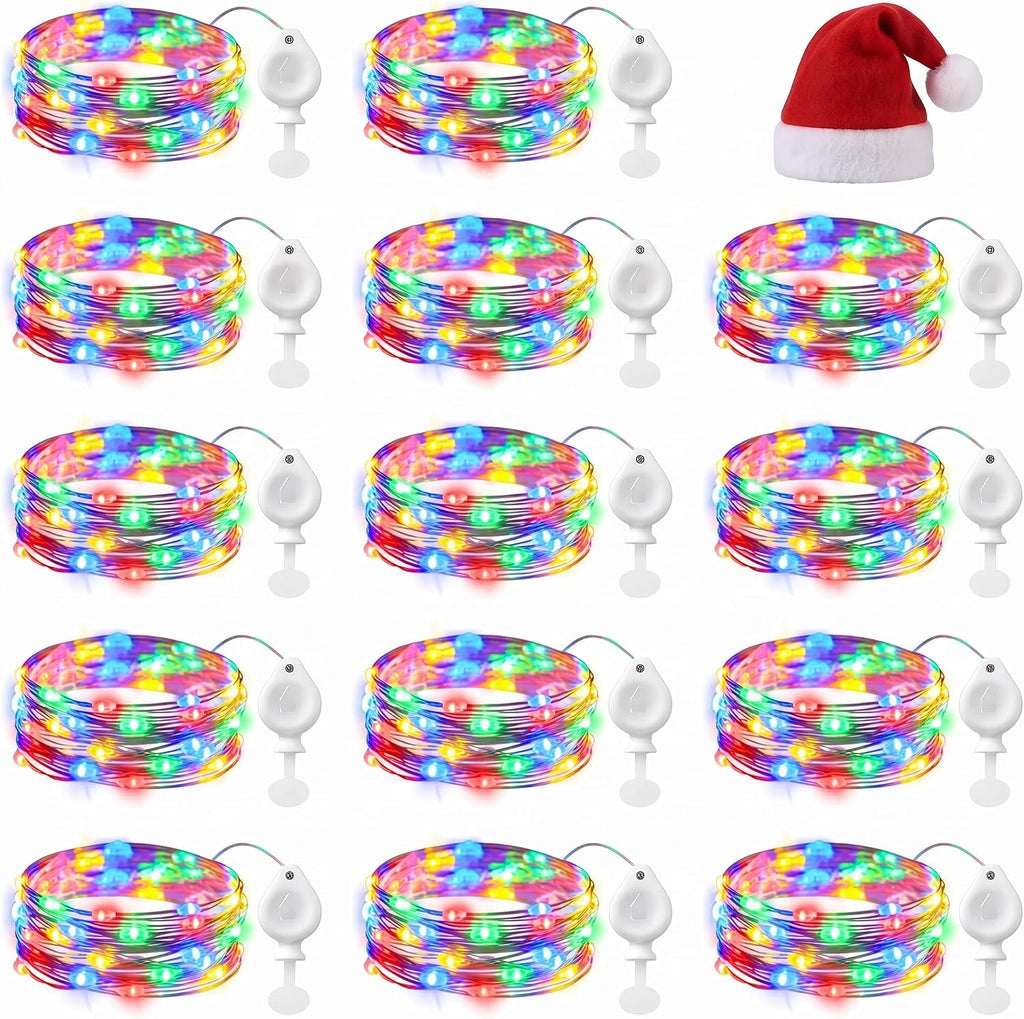 Brightown 14 Pack Multicolor LED Fairy Lights Battery Operated