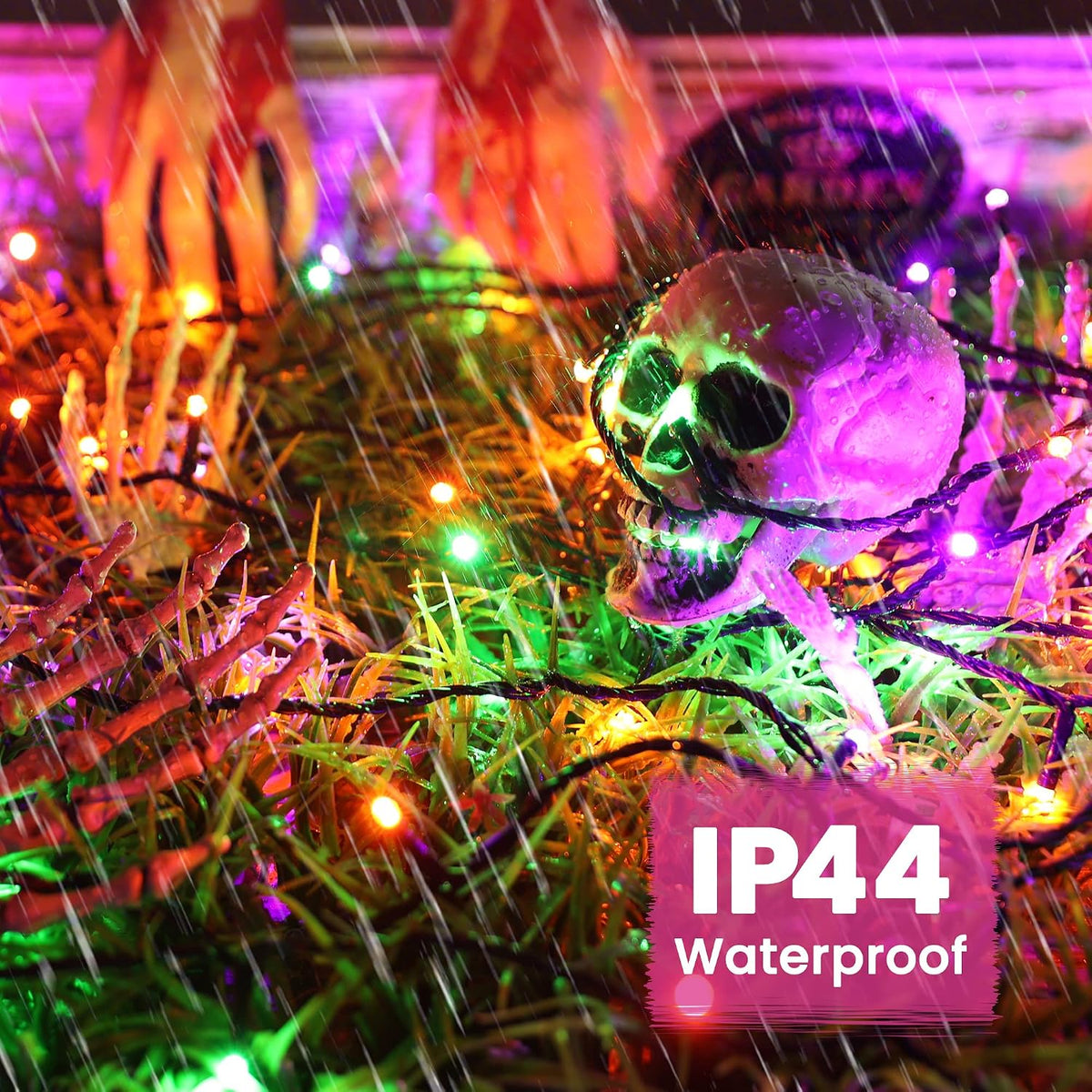 Halloween Lights Indoor, 82ft 200 LED Halloween String Lights with 8 Modes