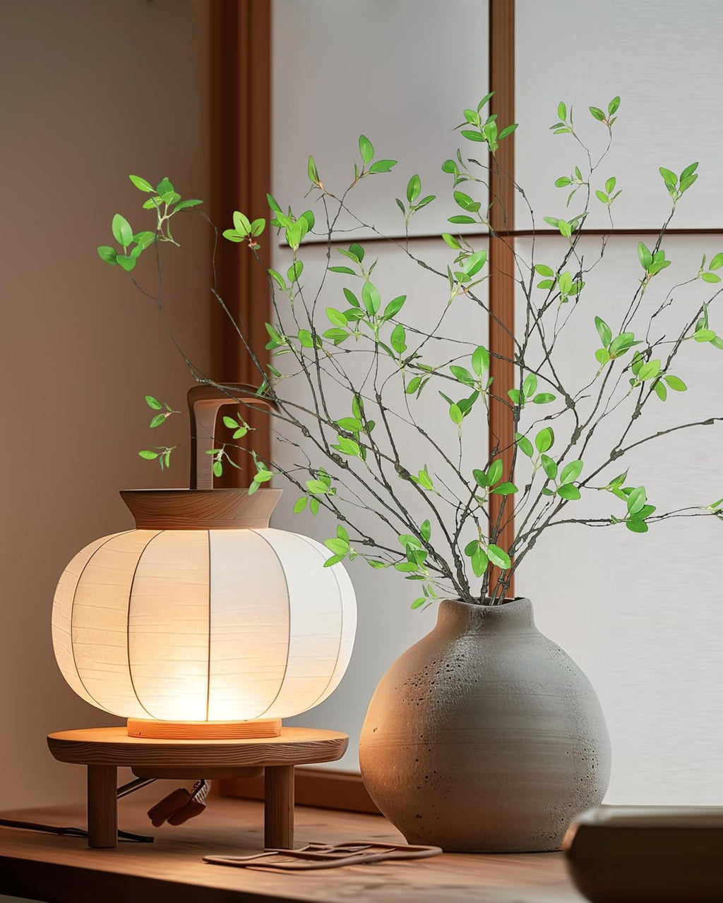 5pcs Artificial Ficus Branches Eucalyptus Stems Plants,Green