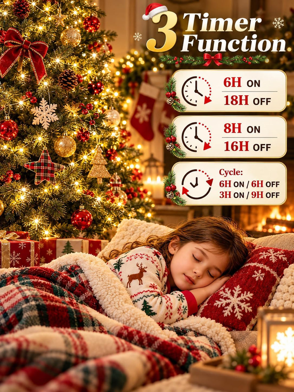 OZS Connectable 2PK 400LED, 164FT Christmas String Lights with Remote