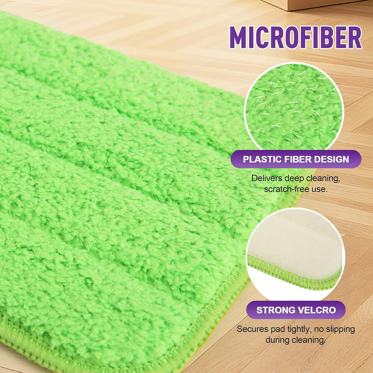Reusable Mop Pads Refills for Swiffer WetJet, 8 Pack