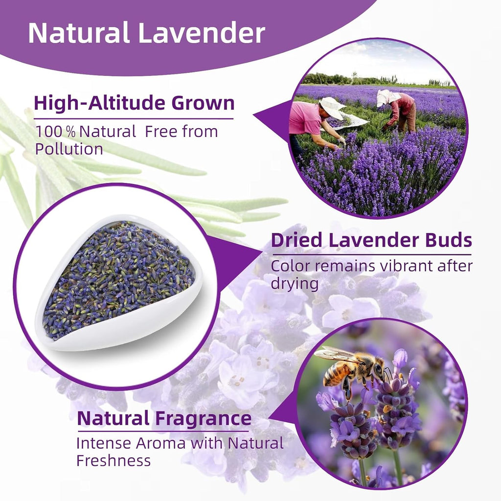 36 Pack Lavender Sachet Bags, Strong French Lavender Aroma for Home