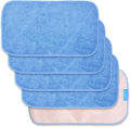 KEEPOW 5 Pack Reusable Microfiber Mop Pads Compatible with MR.SIGA Mop