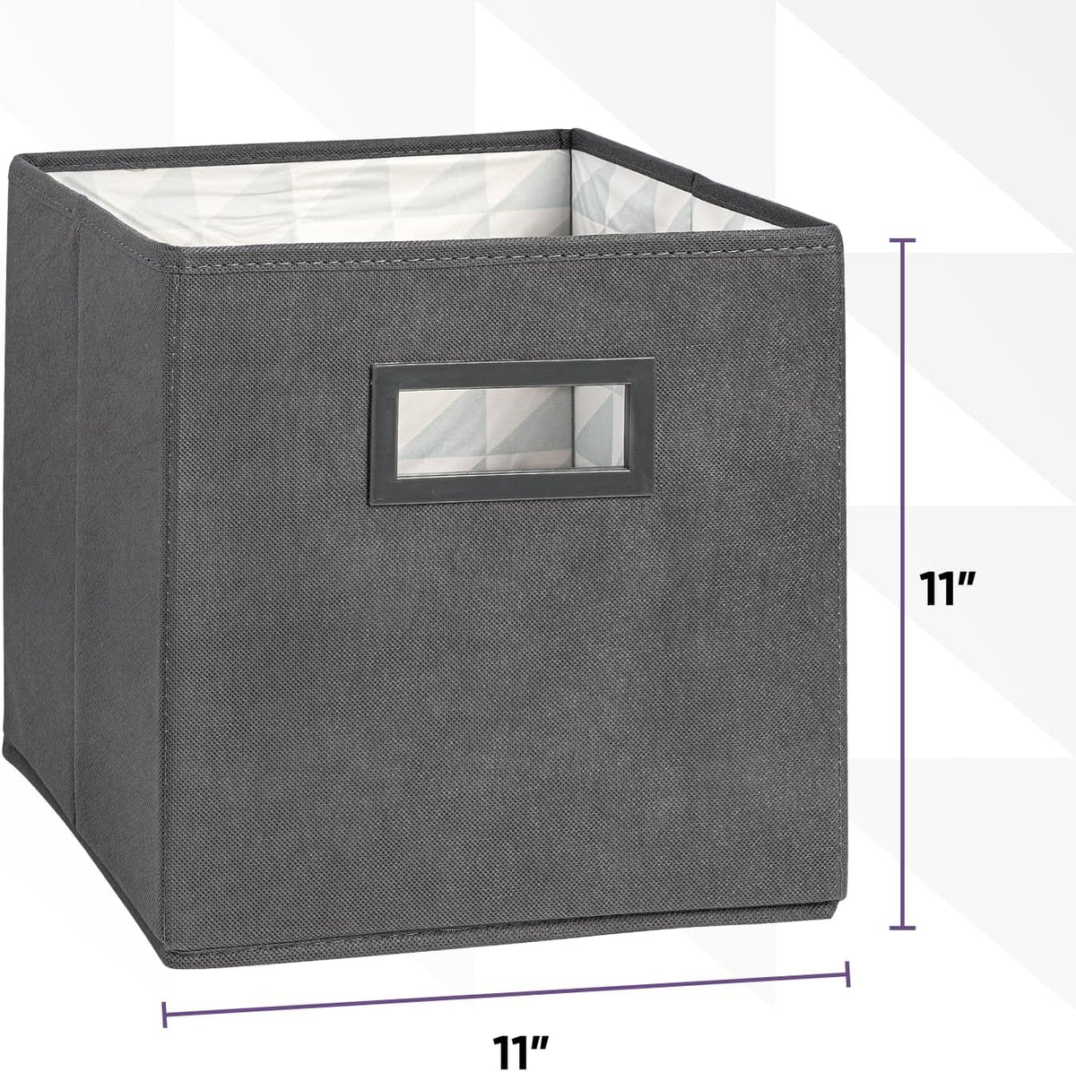 Superio Collapsible Storage Bins For Organization And Storage, Closet Organizers And Storage, Dorm Room Storage, Storage Containers, Laundry Room Organization, Grey 8-pack