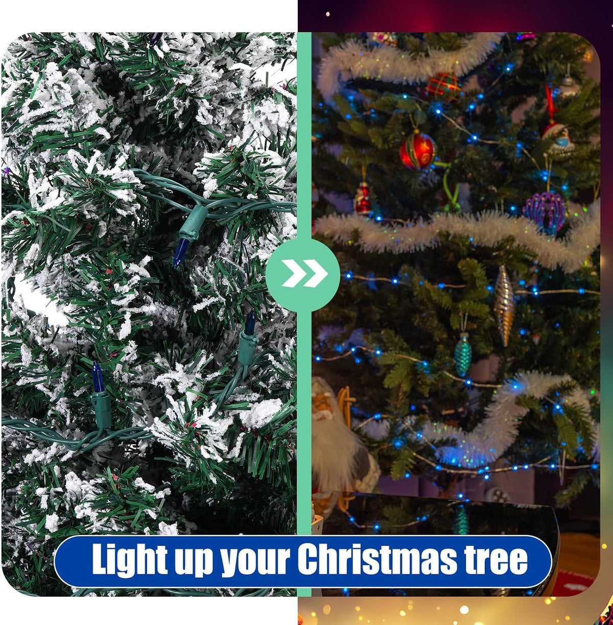 Remagr 70 Pcs 3.5v Christmas Mini Light Bulbs Holiday Decor, Blue