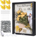 Yookeer 12x16'' Large Shadow Box Wedding Flower Display Case Frame, Black