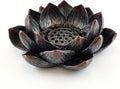 Lotus Incense Burner and Votive T-Light Candle Holder Meditation Flower Buddha