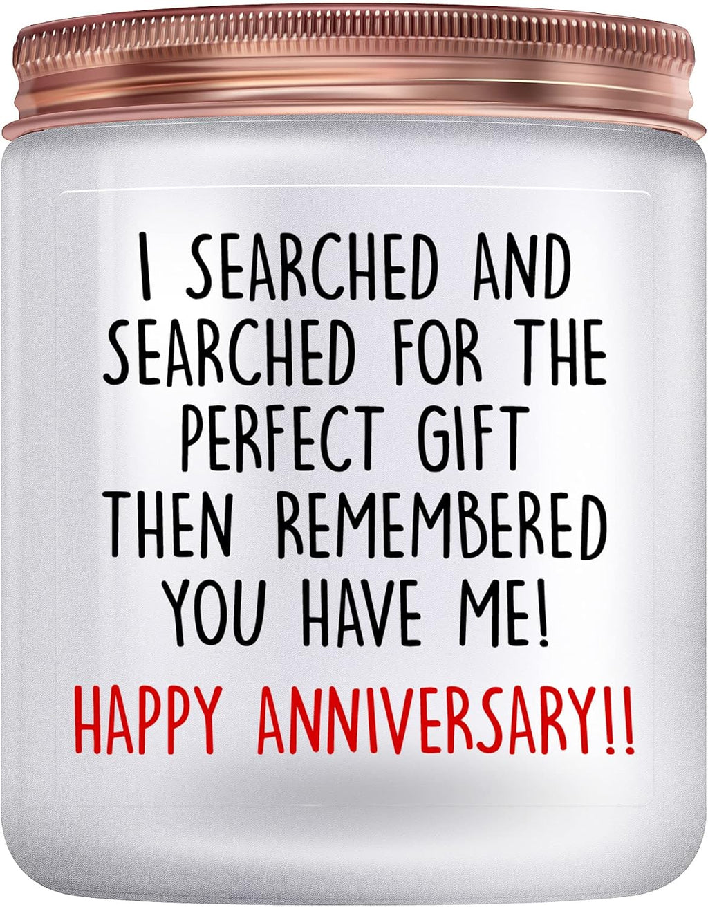 Happy Anniversary Candles Gifts for Women Her Him Couple, Lavender Candle