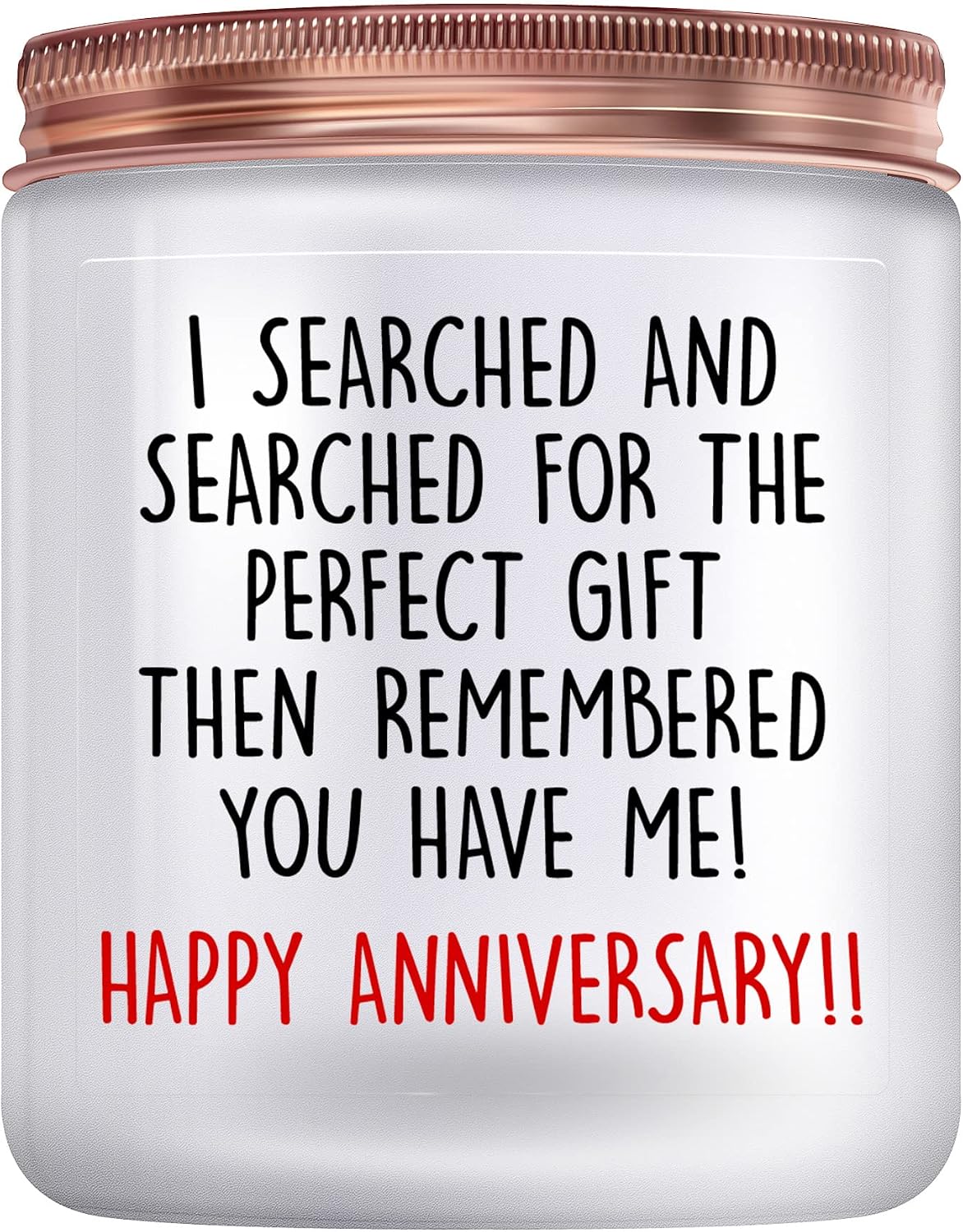 Happy Anniversary Candles Gifts for Women Her Him Couple, Lavender Candle