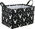 Kid Storage Basket Gift Shelf Basket Toy Storage Bin, Nursery Basket Organizer Box for Children Room Deco With Handles (Deer)
