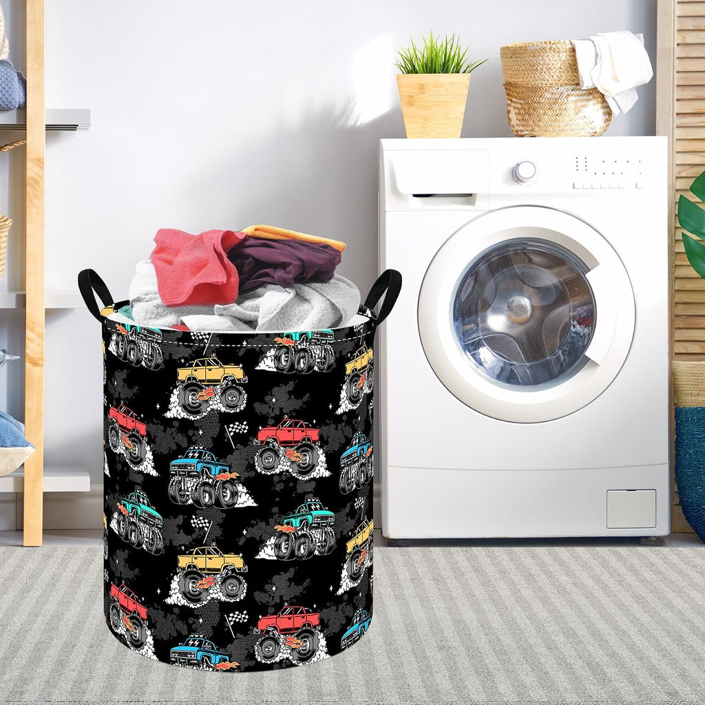 Round Laundry Hamper Storage Basket Laundry Organizer Bins