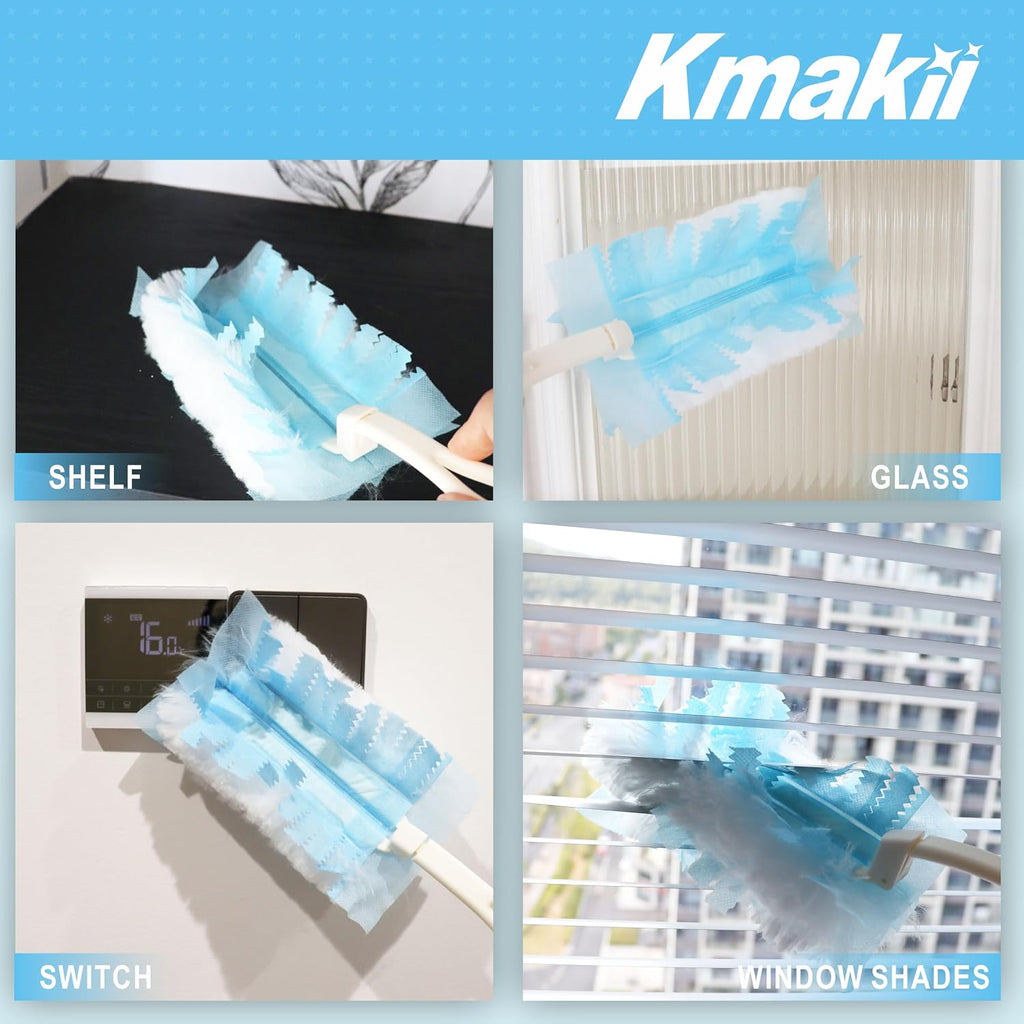 KMAKII Duster Refills, 20 Count, Blue