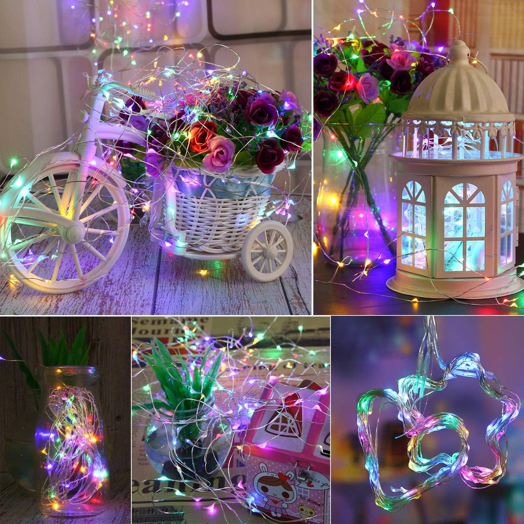 innolife LED Multicolor Fairy Lights Battery Operated with Remote Control