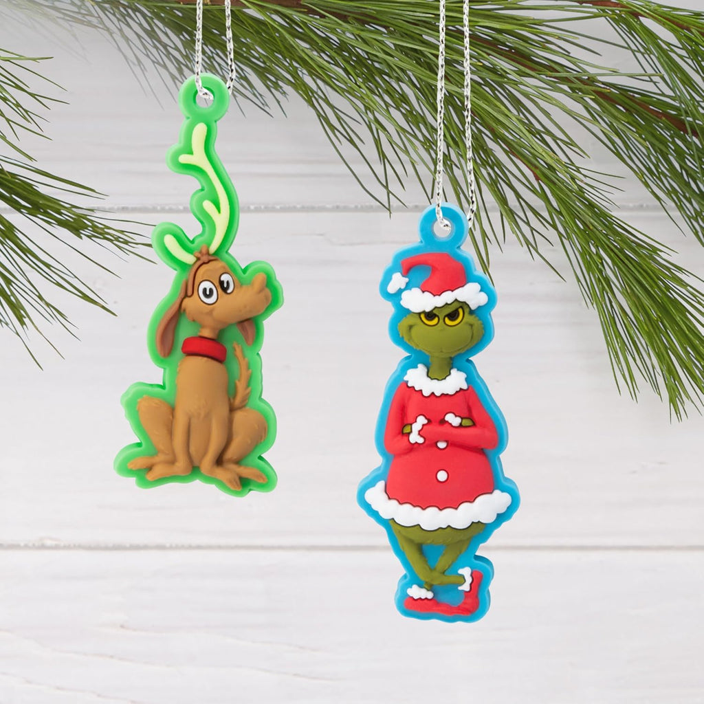 Hallmark Grinch Mini Christmas Tree Topper and Ornaments, Set of 5