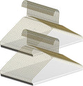 Yuntau 50 Pcs Dry Cleaner Hangers Bulk with Tubes 16" Wire Hangers, Gold