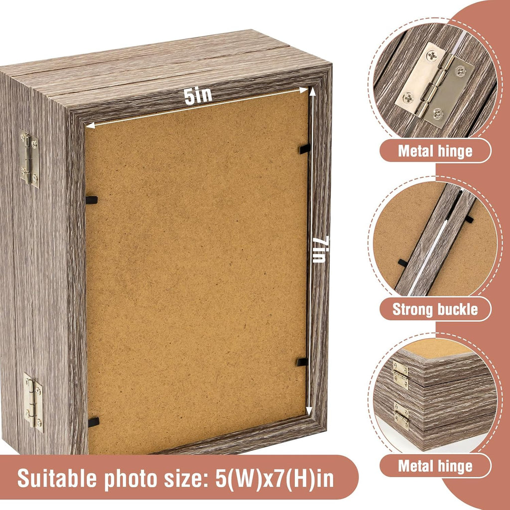 5x7 Back To School 4 Picture Frame Hinged Photo Frame with 4 Openings