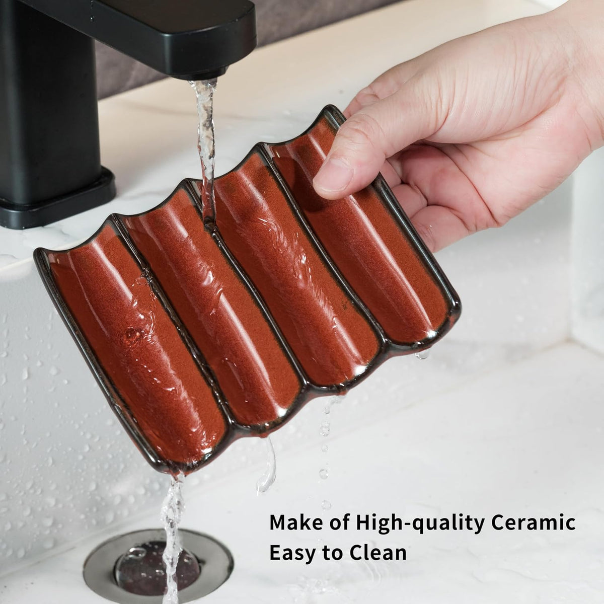 Bathroom Soap Dish for Shower, Bar Soap Holder with Drainage