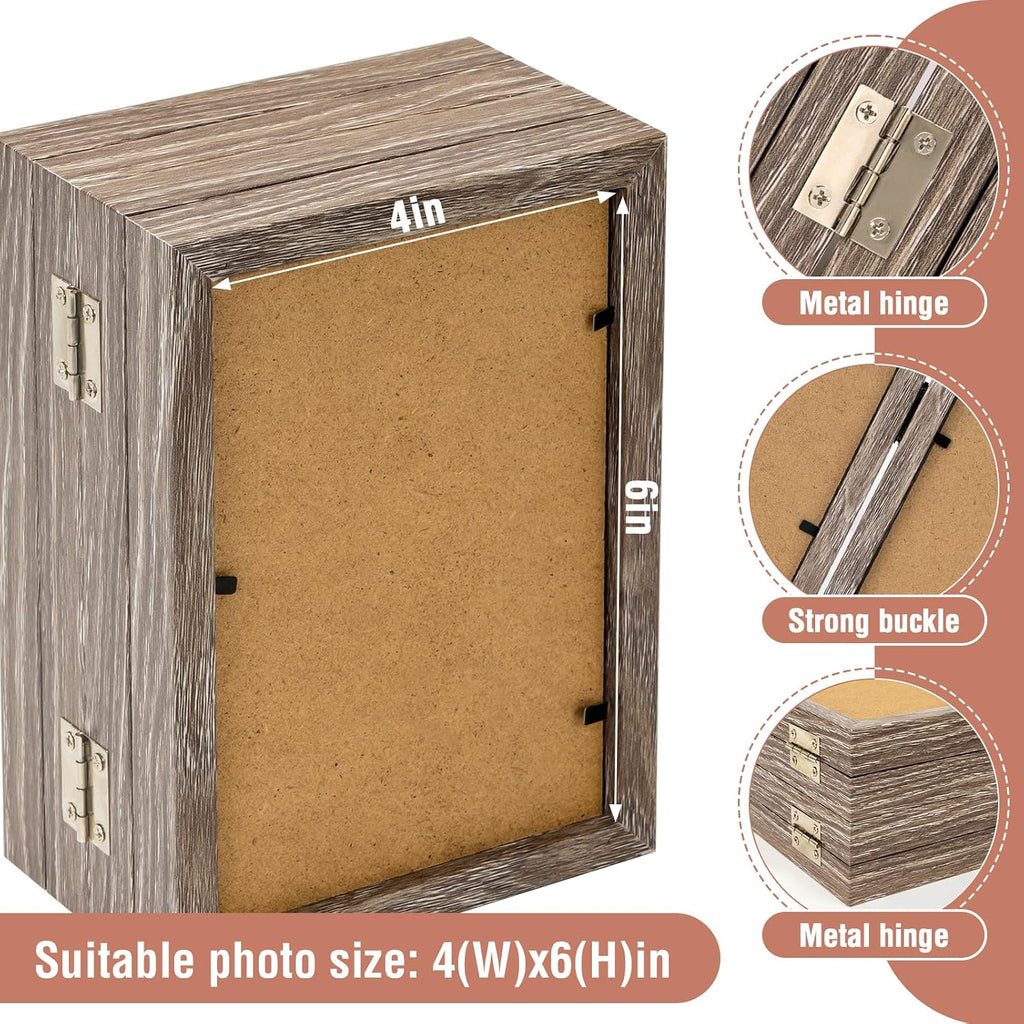4x6 Back To School Picture Frame 4 Hinged Photo Frame with 4 Openings