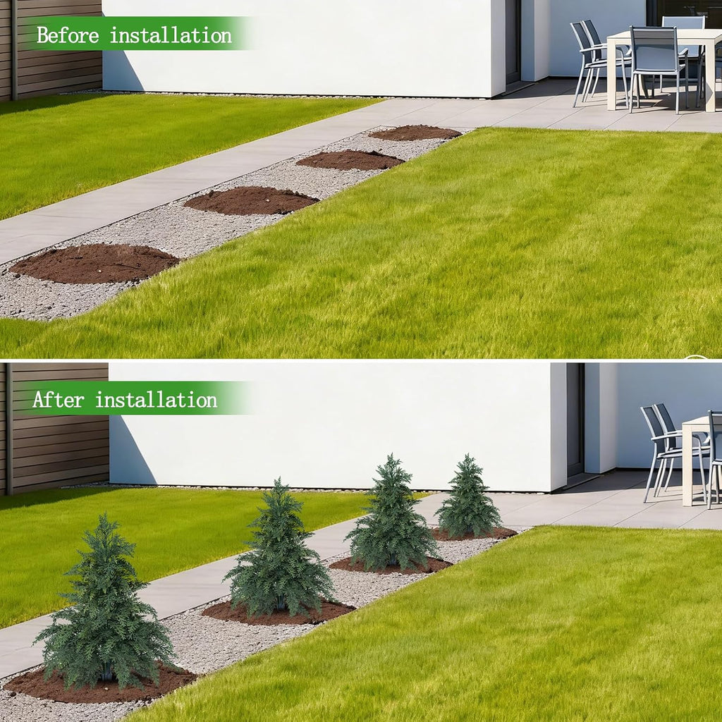 Yangrass Artificial Topiary Trees, Cypress Tree 24in