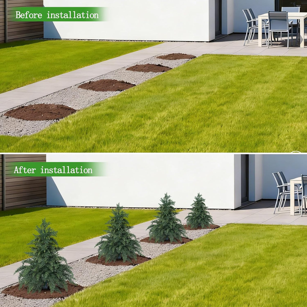 Yangrass Artificial Topiary Trees, Cypress Tree 24in
