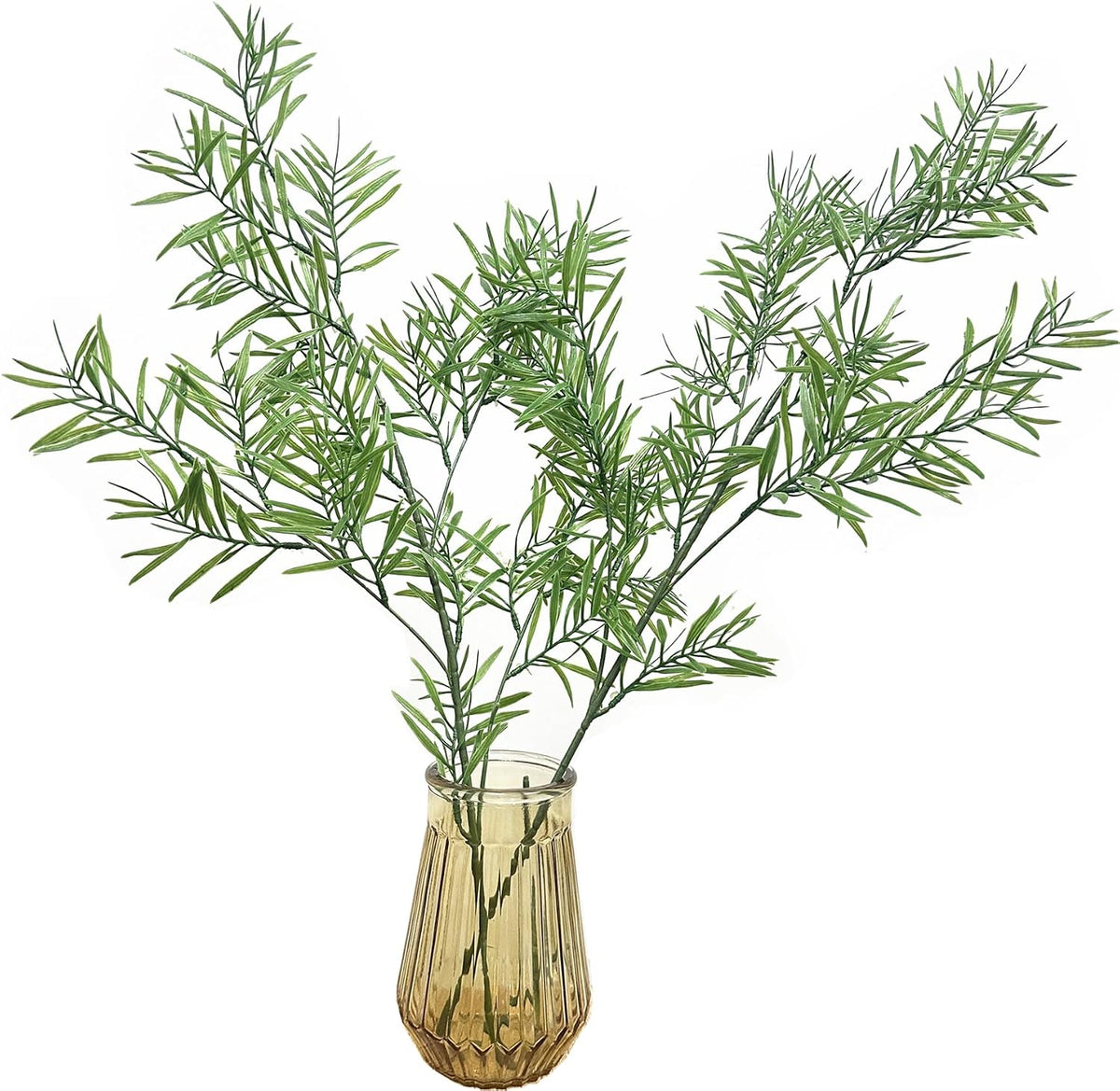 Artificial Plants Fake Plant Simulation Bamboo Leaf Tall 31 Inch, Faux Reed Plastic Leaves Faux Greenery Bushes Flexible Branches Stems for Indoor Outdoor Decor Wedding Party DIY Decoration - 2 Pack