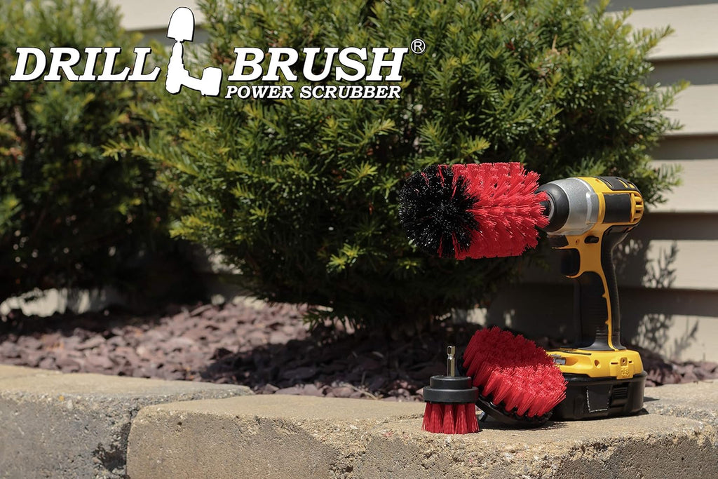 Concrete Stain Remover Brush Set - Home Lawn Equipment Cleaning Tools