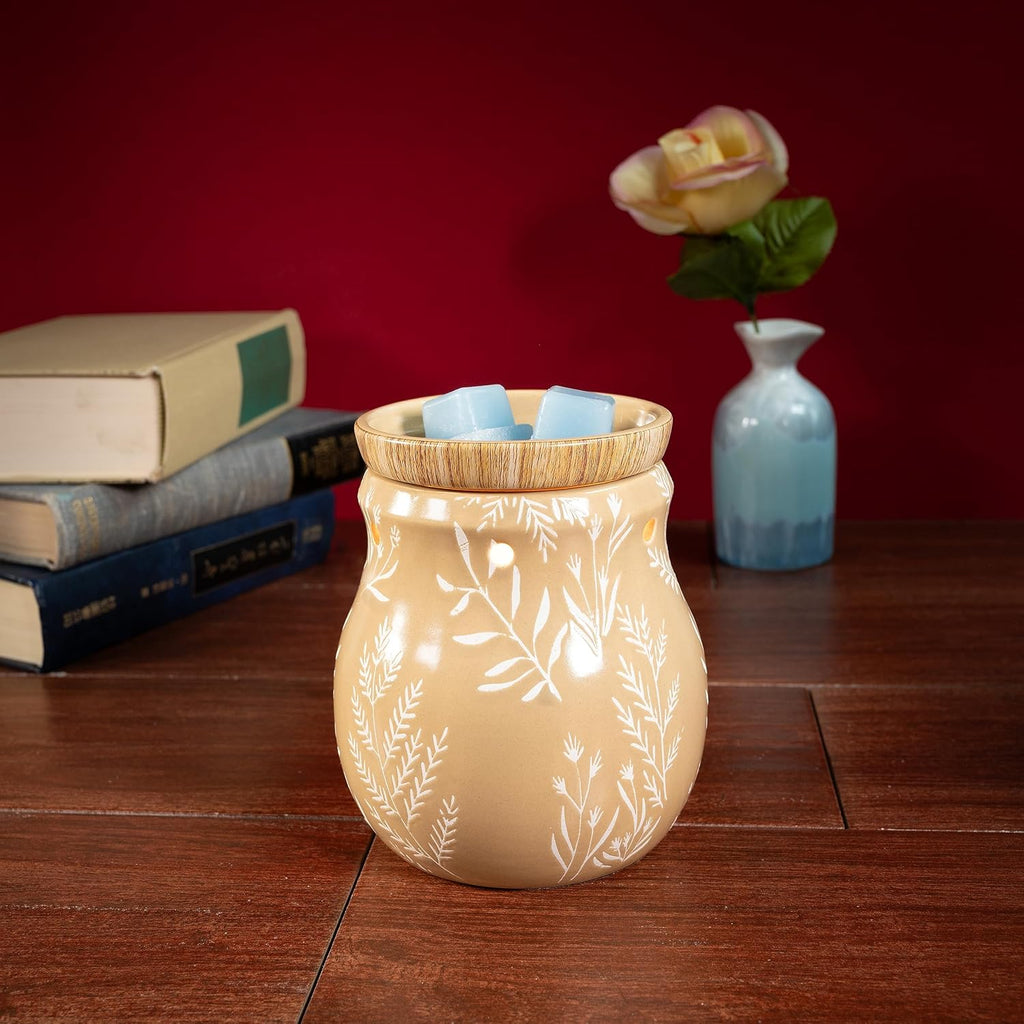 ScentSationals Hattie Leaves - Fall Wax Warmer for Scented Wax Melts