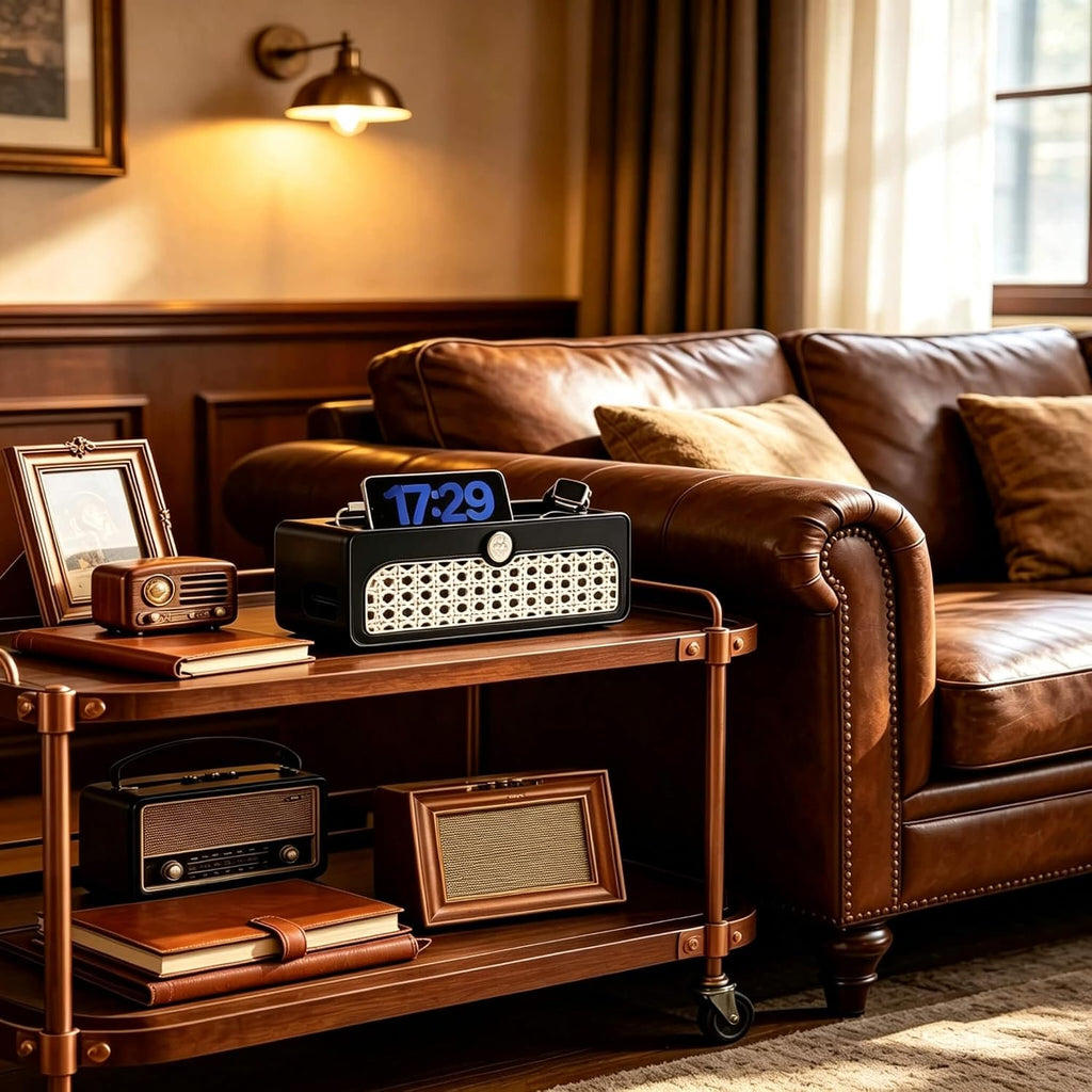 Faux Rattan Cable Management Box, Decorative Power Strip Cover