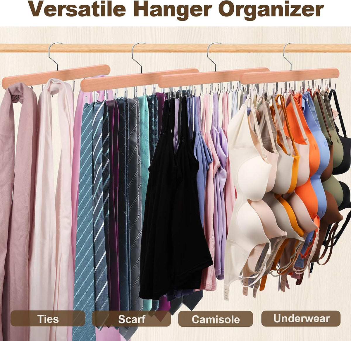 2 Pack Tank Top Hanger, Bra Hangers for Closet Organizer & Storage