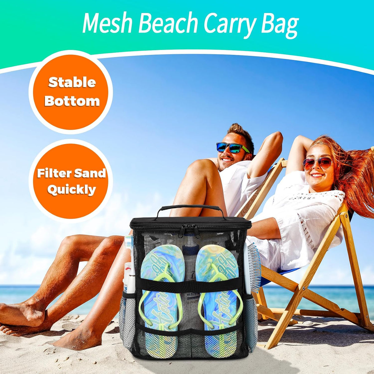 Dorm Room Essentials for Guys Girls, Quick Dry Mesh Shower Caddy Portable