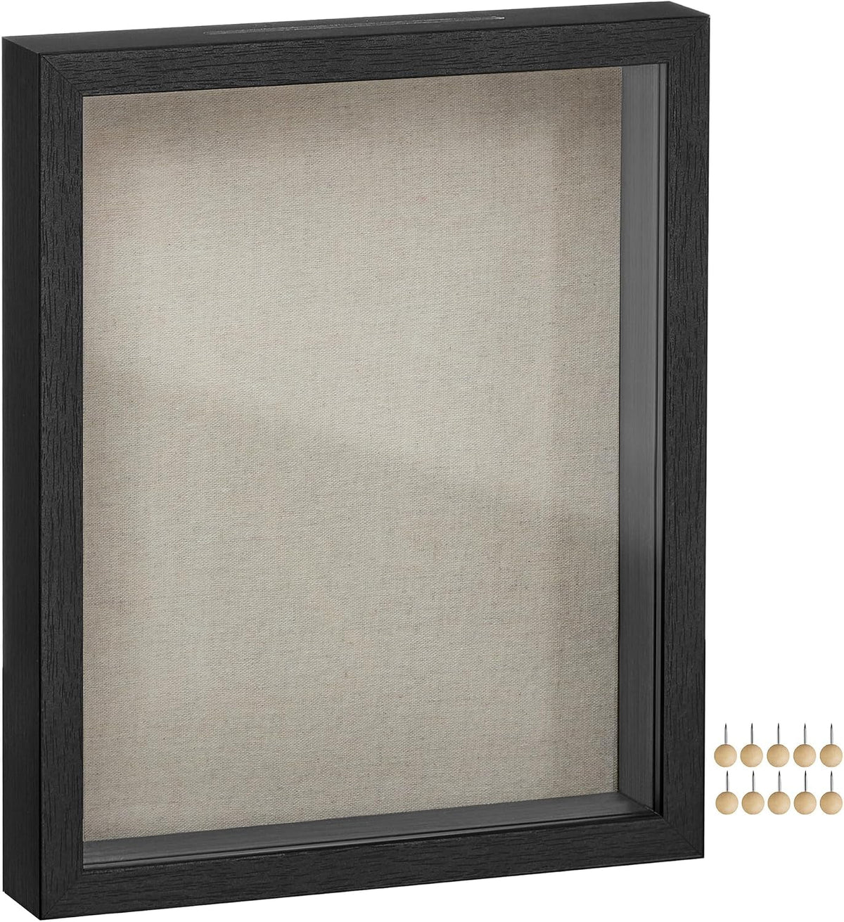 SONGMICS 11x14 Shadow Box Frame, with Top Slot and Clear Front