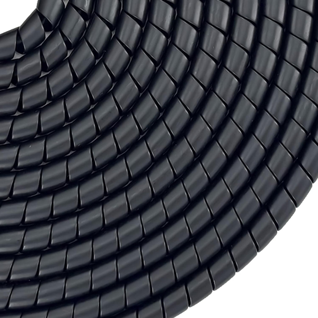 Spiral Wrap Hose Cable Protector - 0.5" OD x 25' Pre-Cut Lengths-Safe Hose Protector to Avoid Wear and Extend Life for Hydraulic Pneumatic Hoses
