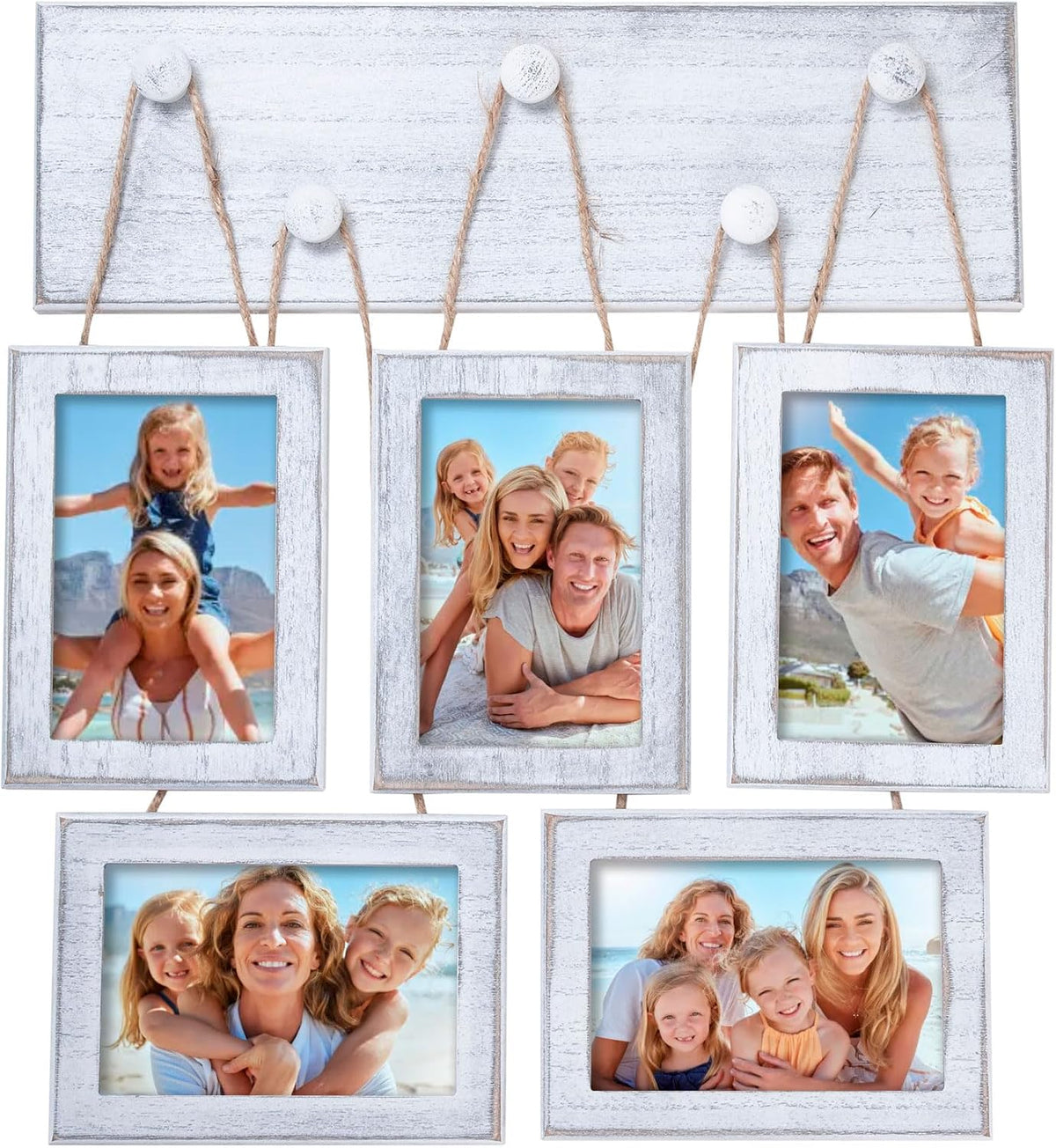 4x6 Picture Frames Collage for Wall Set of 5, Rustic Farmhouse