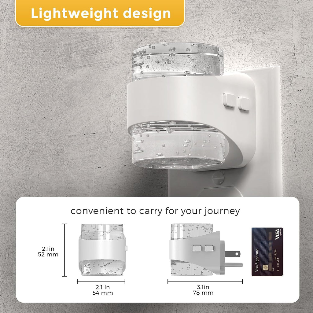 L LOHAS LED Night Light, 3CCT Bubble Night Lights Plug into Wall