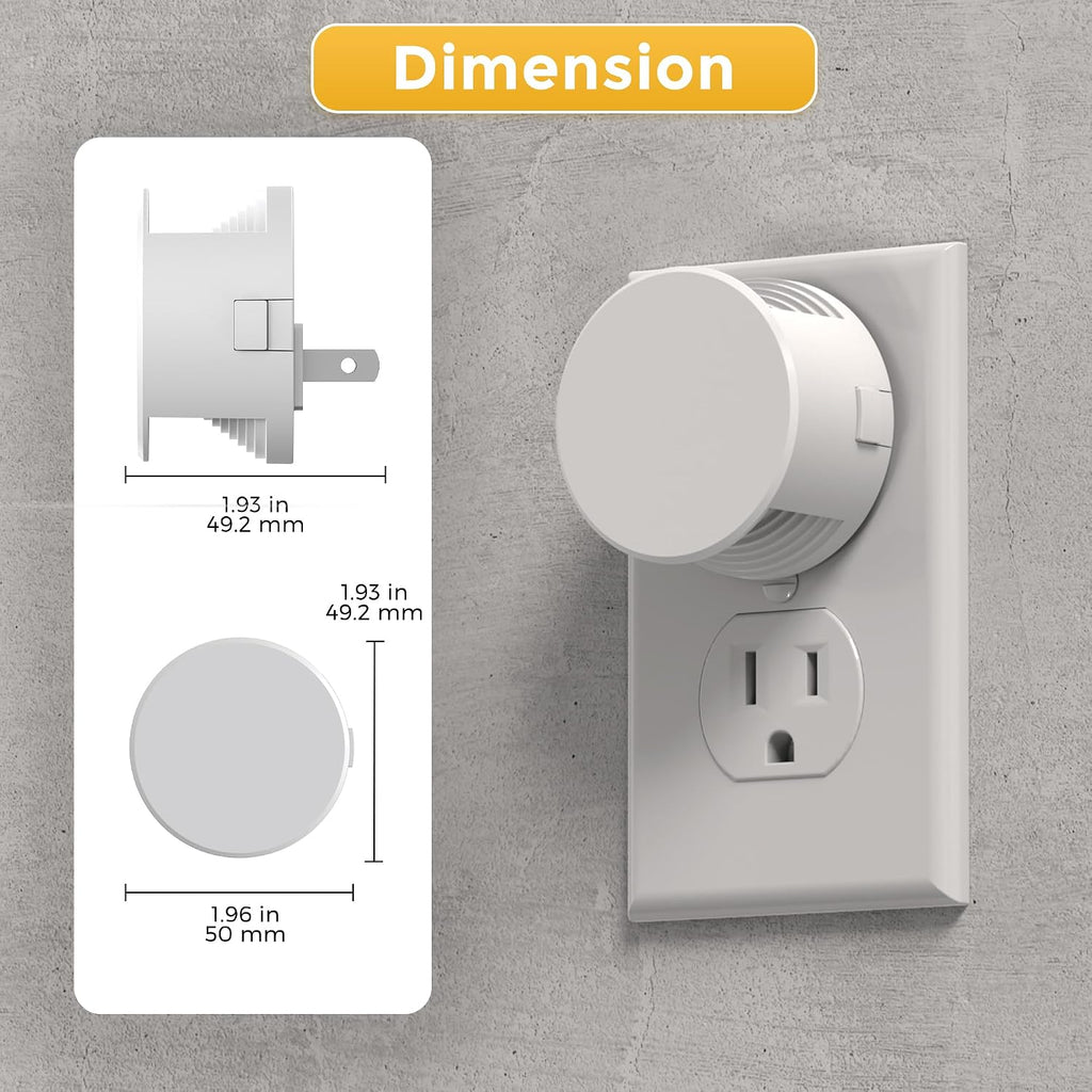 L LOHAS LED Night Lights Plug into Wall,White Night Light Dusk to Dawn