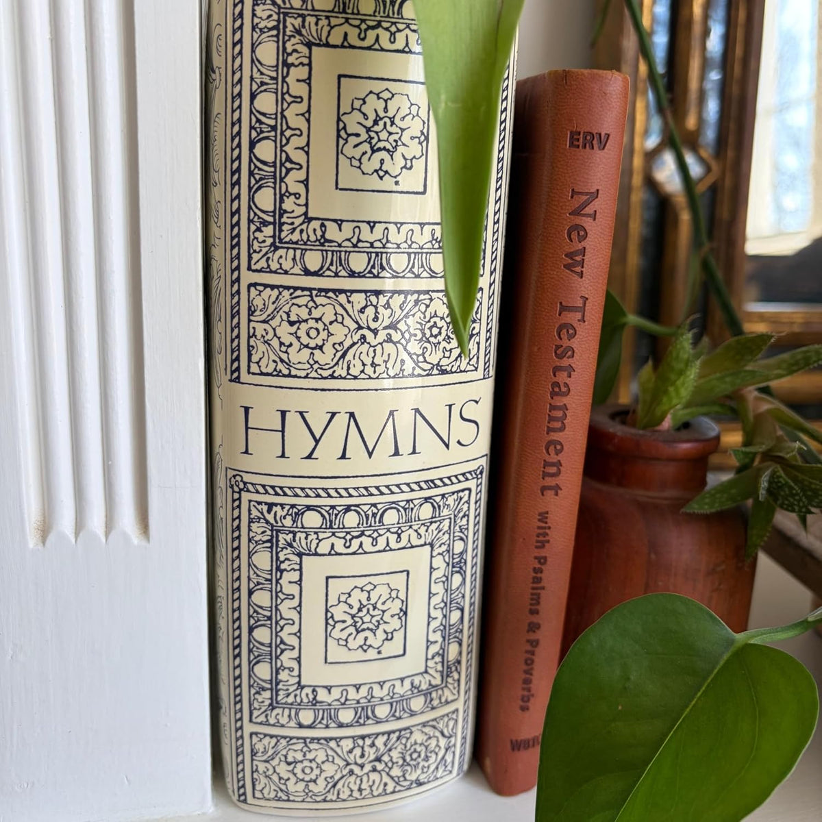 Steel Mill & Co. Ceramic Faith Book-Shaped Vase, Hymnal