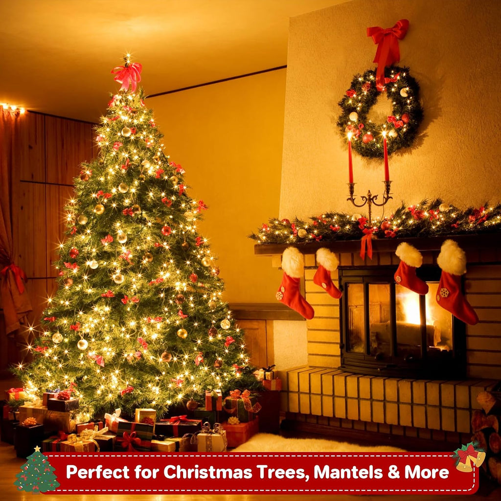 Christmas Lights Plug-in 40FT 1200LEDs Cluster String Lights Indoor Outdoor