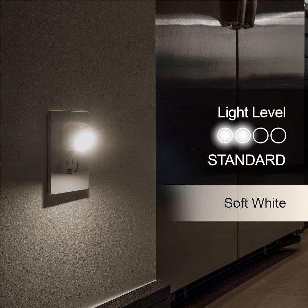 GE Rotating Plug in Night Light, Home Decor, Apartment Essentials, LED Lights for Bedroom, Ambient Lighting, Dusk to Dawn Sensor, Nightlight, Bathroom, Dorm Room 31533, (Pack of 16)